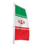 پرچم اهتزار ایران عمودی عرض 100